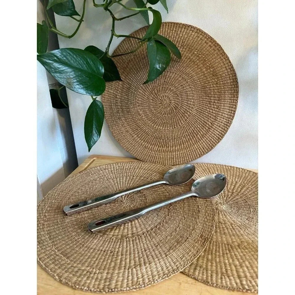 Two Vintage Metal serving spoons